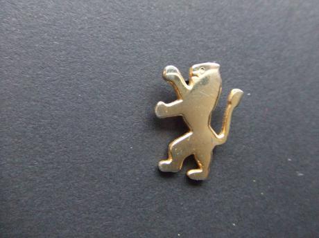 Peugeot logo goudkleurig groot model